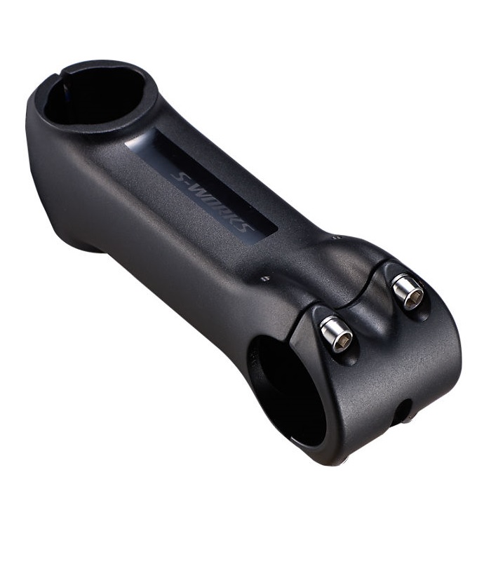 S-Works-Future-Stem.jpg En svart cykelstam med matt yta
