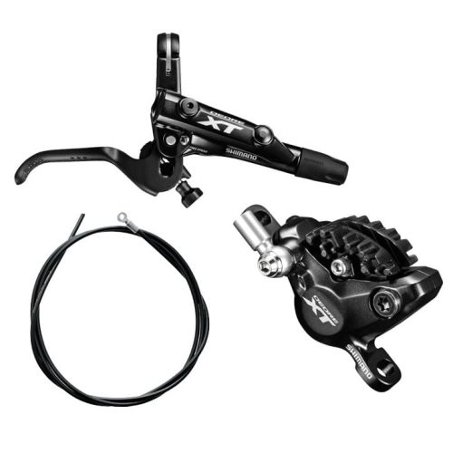 En hydraulisk Shimano Deore XT skivbromssats