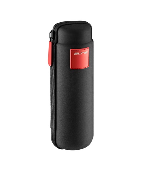 Elite-Takuin-Maxi-sv-rod Svart Elite Takuin 750 ml förvaringsflaska för cykelverktyg med röd logotyp.