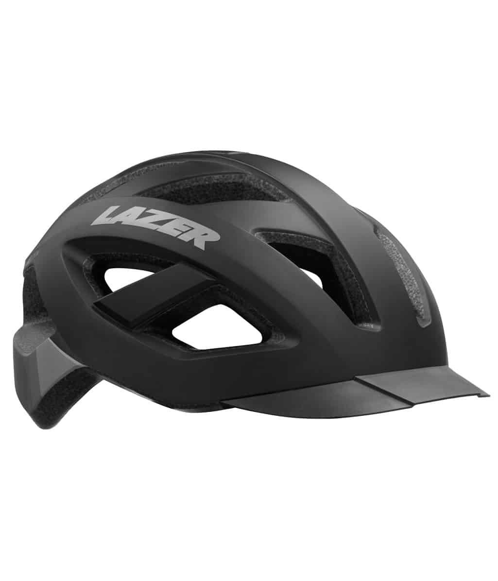 Lazer-Cameleon-mips-morkgra.jpg Hjälm Lazer Cameleon Mips, som finns i flera färger, är en mattsvart cykelhjälm med flera ventilationsöppningar och ett litet visir framtill.