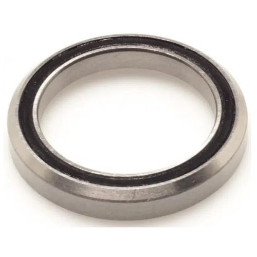 Närbild av Styrlager PRO O:41/I:30,2/H:6,3 mm kullagerring i metall med en tunn svart inre tätning, mot en vit bakgrund.