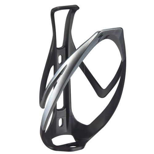Specialized Rib Cage II flaskställ i fiberglas (Olika färger) har en elegant design med öppen ram i svart och silver med två monteringshål för enkel fastsättning på cykelramen.