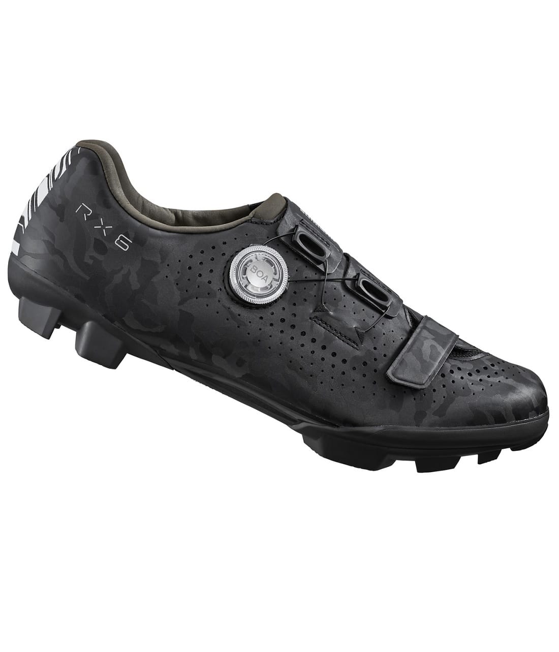 RX600-Shim-Svart.jpg Svart Shimano RX600 gravelsko med kamouflagemönster