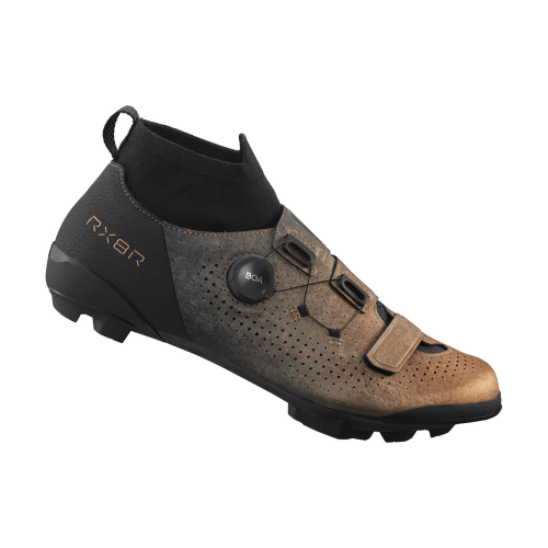 En enda Gravel-sko Shimano RX801R i grått och orange