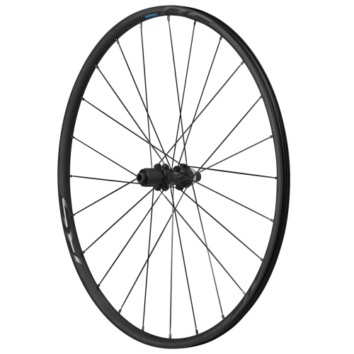 Ett Shimano WH-RS370 TL CL hjul framifrån