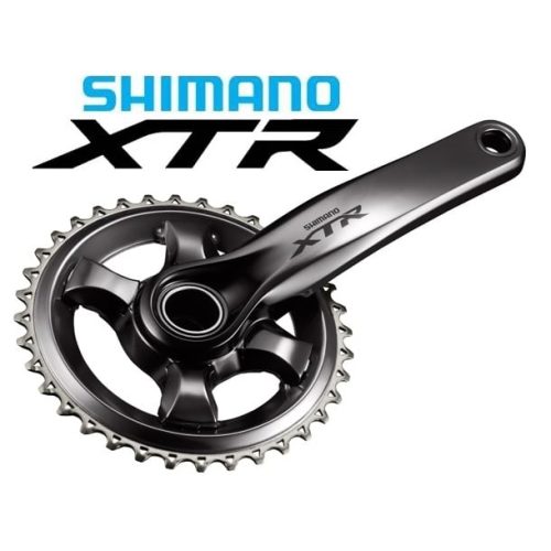 Detaljerad bild av ett Shimano XTR FC-M9020-1 Trail vevparti