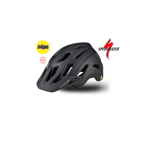 Specialized Ambush Angi och MIPS-hjälmen i mattsvart har flera ventilationsöppningar