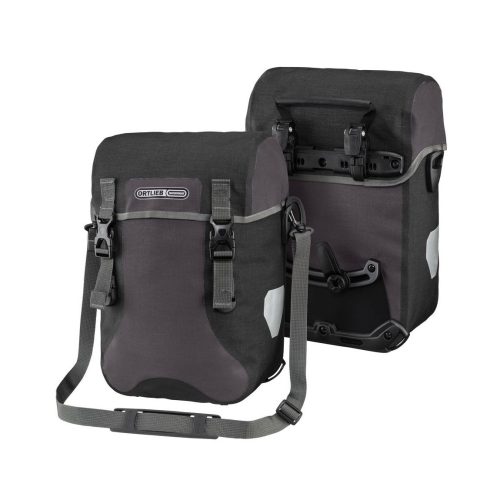 Ortlieb Sport-Packer Plus Granit/Svart framväskor, 2 st.