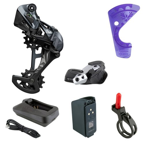 En detaljerad bild av ett Sram XX1 Eagle AXS uppgraderingskit