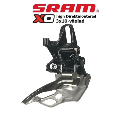 Detaljerad bild av en Sram X0 framväxel för direktmontage