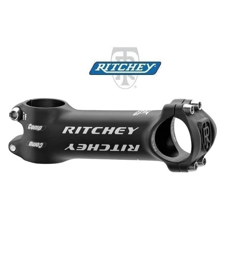 Stam-Ritchey-Comp.jpg En svart Ritchey Comp oversize styrstam för racer- eller mountainbike med 31