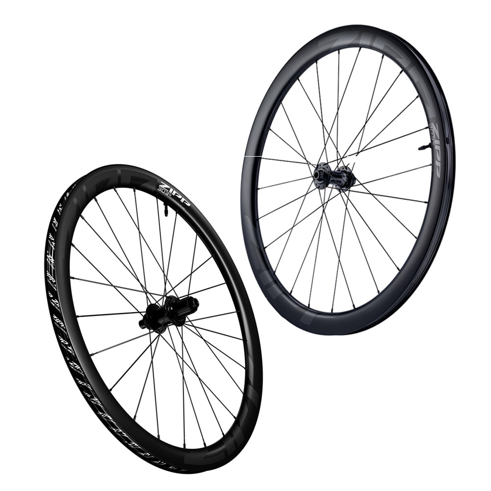 Zipp 303 S wheelset Zipp 303 S TL Disc Carbon hjulpar, framifrån och från sidan.