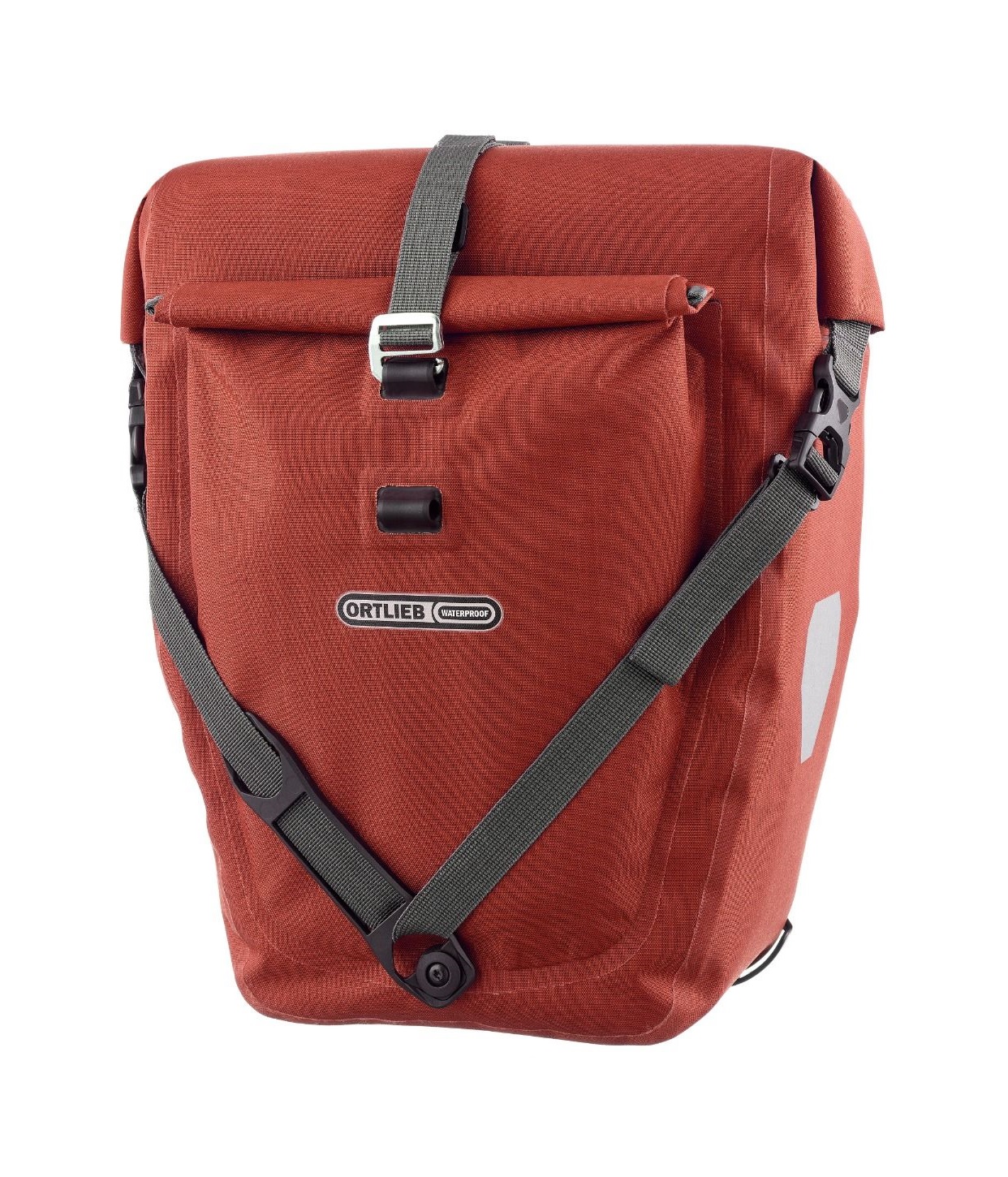 back-roller-plus-Salsa-Chili Ortlieb Back-roller Plus cykelväska i röd färg, 23 liter.