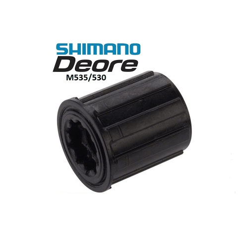 Svart Shimano FH-M535/530 body i detalj