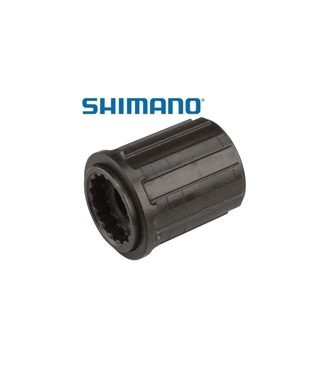 body-shimano-fh-rm35.png Detaljerad bild av en Shimano FH-RM35-kropp i mörkgrå nyans, belyst av jämnt ljus som framhäver produktens textur och den intrikata designen. Perfekt för reservdelar till cyklar.