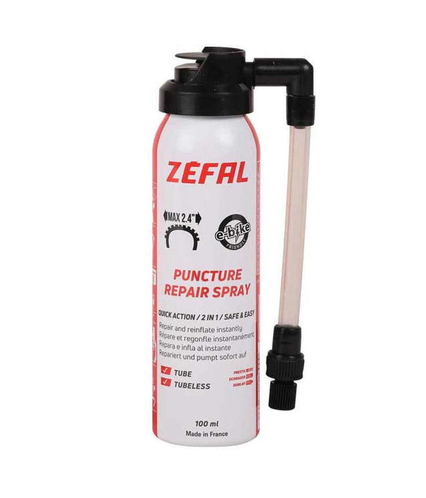 repair-spray-zefal Detaljerad bild av en Zefal punkteringssprayflaska
