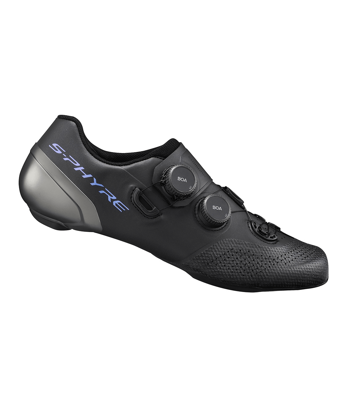 shimano.sphyre.rc902.svart_.png Shimano SH-RC902 S-Phyre Racer-skor i svart har BOA-knäppning