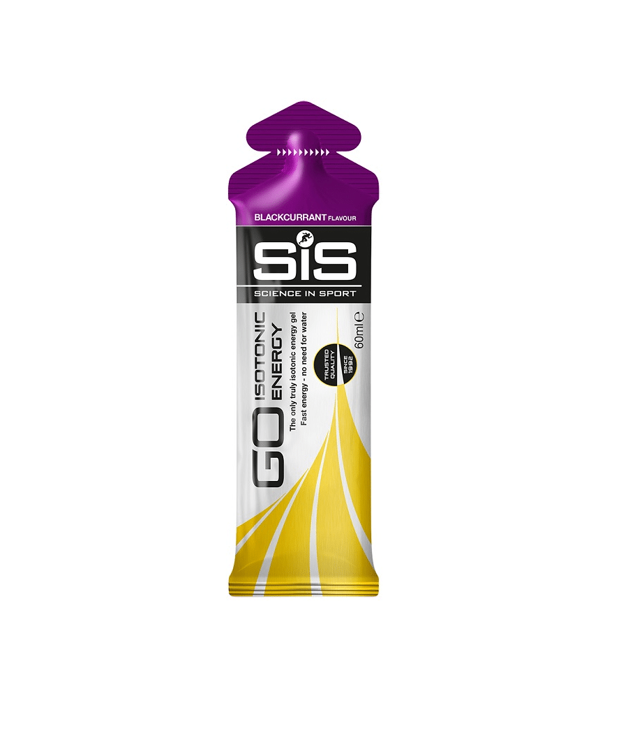 sis.go_.isotonic.gel_.svartvinbar.png Ett enkelpaket med SiS GO Isotonic Energy Gel svartvinbär med smak av svarta vinbär, med en lila och gul design med produktinformation på framsidan.