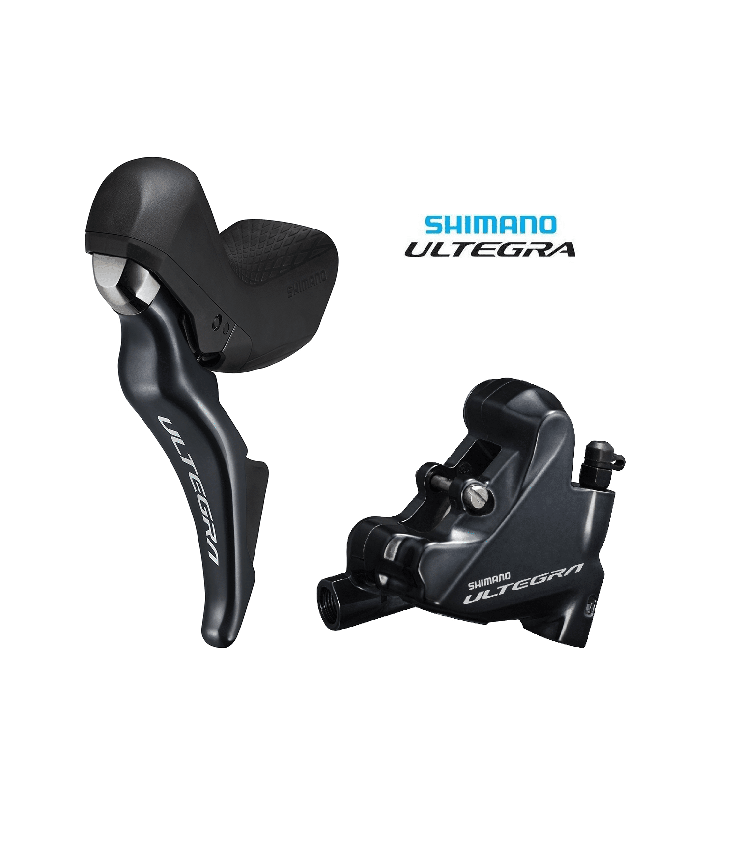 skivbromsset-shimano-ultegra-r8025.png Ett detaljrikt foto av ett Shimano Ultegra R8025 skivbromsset. Belysningen framhäver de mörka, metalliska komponenterna och den skarpa "Ultegra" logotypen.