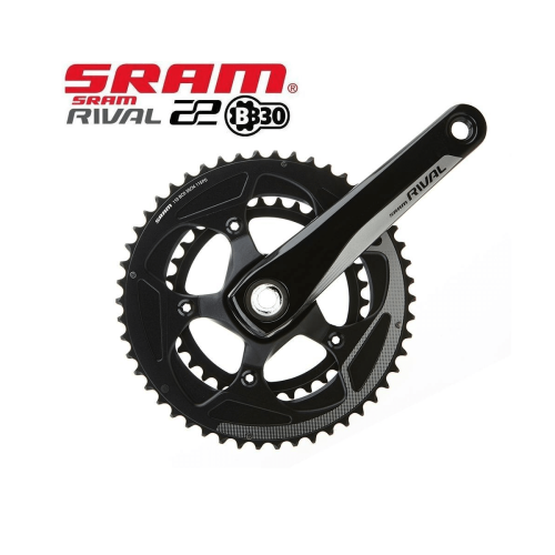 Svart Sram Rival 22 BB30 vevparti med 52/36T