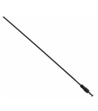 En detaljerad bild av en Shimano 304 mm eker, avsedd för WH-7900-C24 28" hjul. Ekrarna framträder med en mörk, nästan svart finish mot en ljus bakgrund, vilket framhäver deras smala form och noggrant utformade nippel.