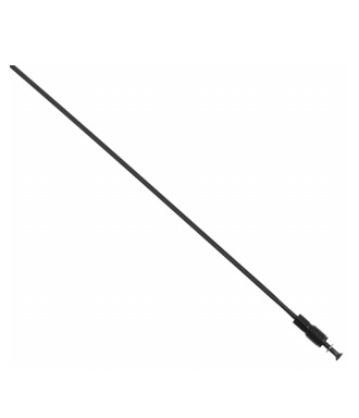 Eker-Shimano-WH-7900-304.jpg En detaljerad bild av en Shimano 304 mm eker, avsedd för WH-7900-C24 28" hjul. Ekrarna framträder med en mörk, nästan svart finish mot en ljus bakgrund, vilket framhäver deras smala form och noggrant utformade nippel.