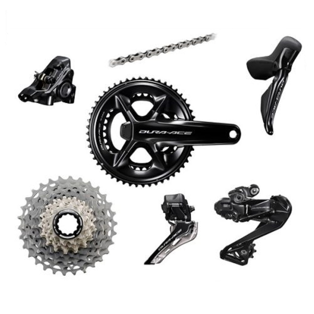 Groupset-R9270-Dura-Ace-Di2-Disc-Powermeter-500x500 Shimano Dura Ace R9270P Di2 2x12s gruppset med effektmätare.
