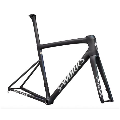 Specialized S-Works Tarmac SL8 Disc cykelram i svart, storlek 56 cm.