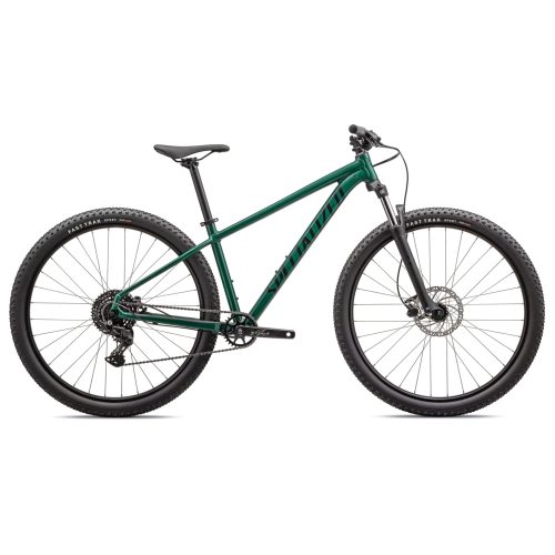 Grön Specialized Rockhopper Sport mountainbike med 29-tumshjul