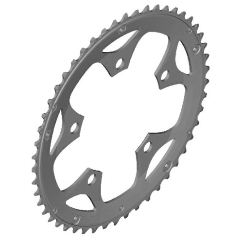 Silverfärgat Shimano Sora FC-R3550 framdrev med 50-34 tänder