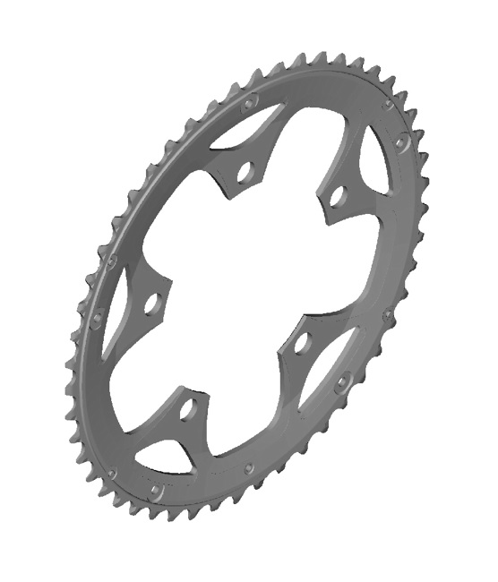 Shimano-Framdrev-FC-3550-50 Silverfärgat Shimano Sora FC-R3550 framdrev med 50-34 tänder