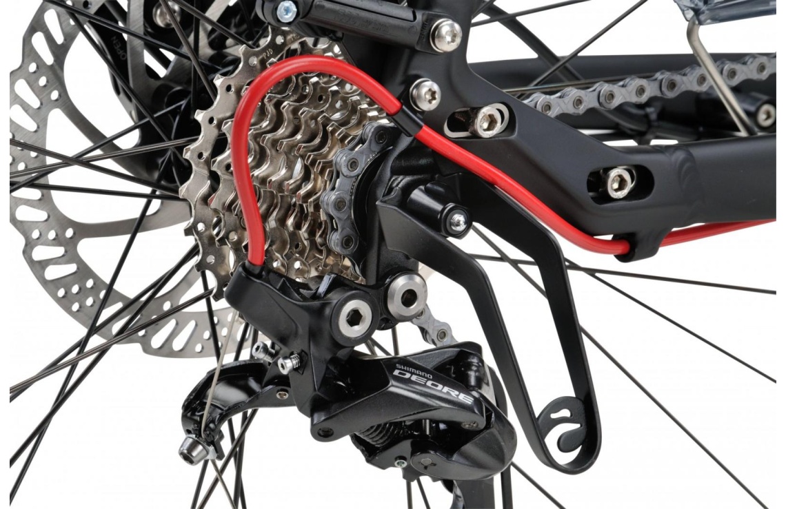 be500533_5_2 Närbild av ett växelskydd monterat på en cykel