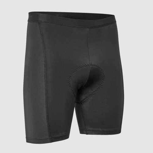 Gripgrab RIDE vadderade underbyxor, svarta cykelshorts med vaddering fram.