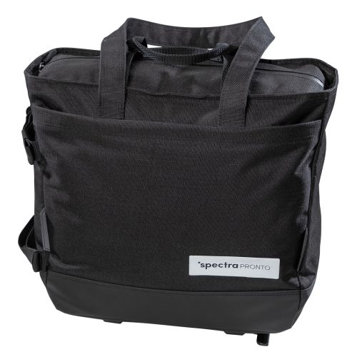 Spectra Pronto Sherpa 17 liters cykelväska i svart med AVS-fäste.