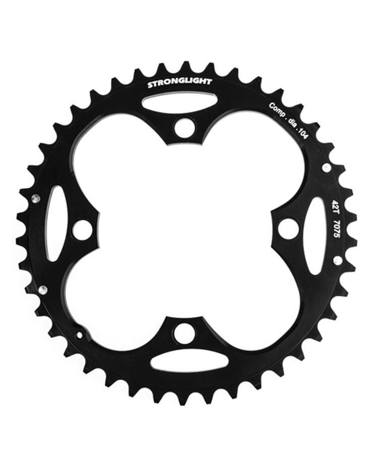 Stronglight-104-42-7075 Stronglight Shimano 42-tandat framdrev för 3x9 växlat med 104 mm BCD.