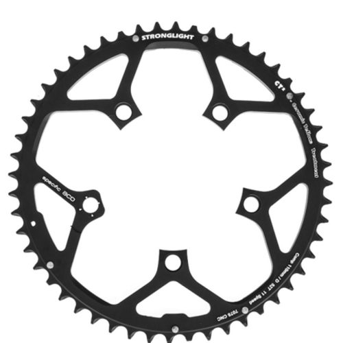 Svart Stronglight CT2 110mm framdrev för Campagnolo Record/Chorus 11-vxl.