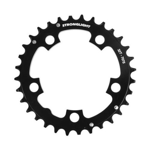 Stronglight Shimano framdrev, 32 tänder, svart, för 3x9 växlat system.