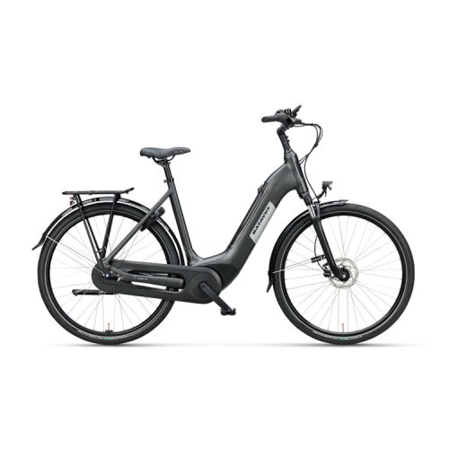 Svart elcykel Batavus Altura Power Pro med Bosch Smart System, 7 växlar.