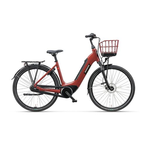 Grå Batavus Altura Power Plus elcykel med Bosch Smart System, 7 växlar.