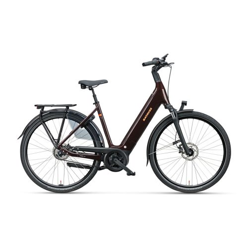Brun Batavus Finez Power Exclusive el-cykel med Bosch Smart System, 5 växlar.