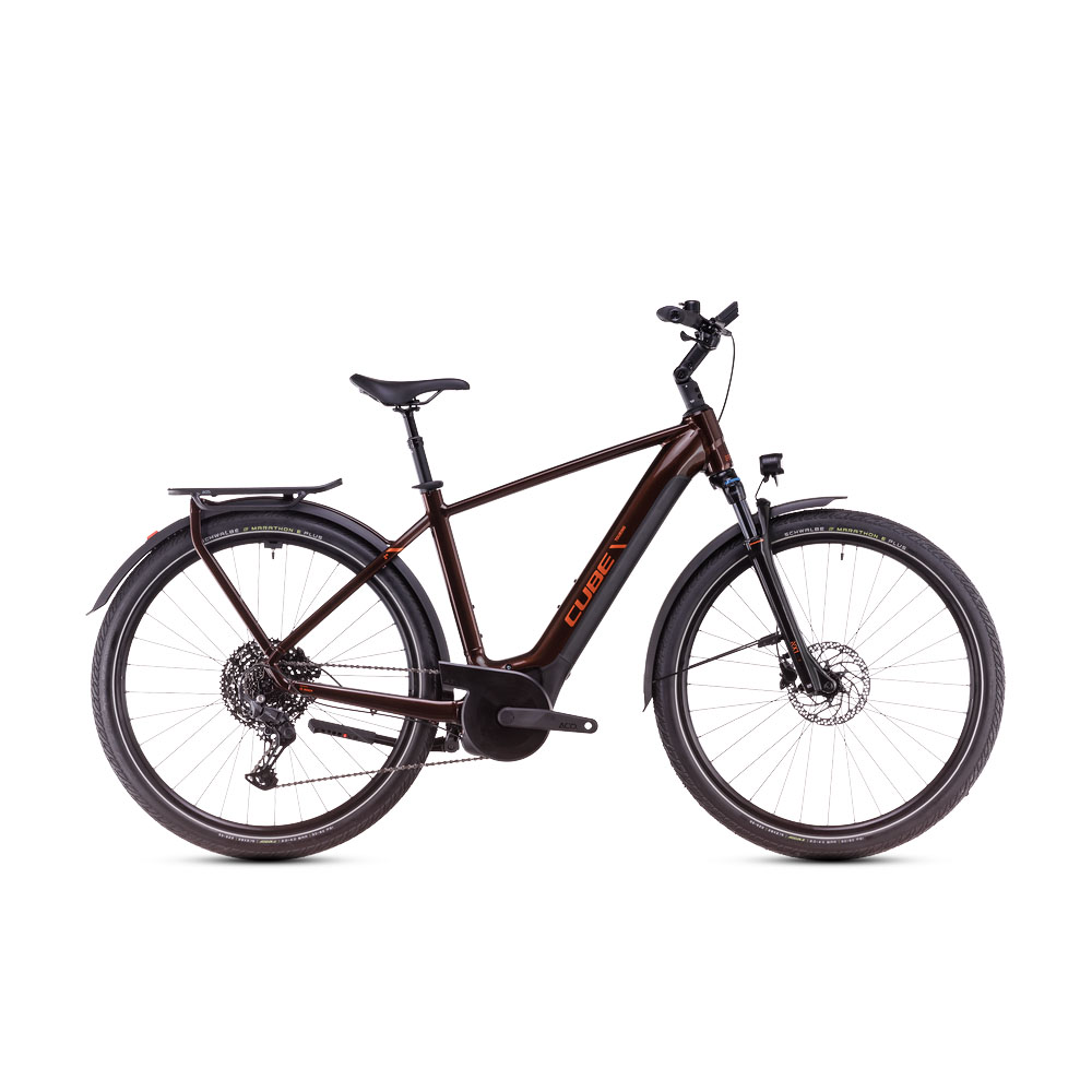 Cube Touring Hybrid Pro Herr 1 Brun Cube Touring Hybrid Pro 625 elcykel för män.