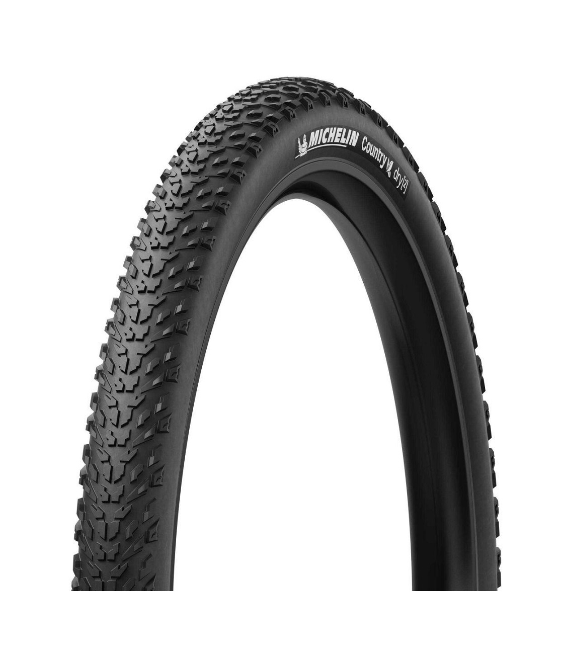 Micheline-country-dry Michelin Country Dry 2 26x2.0 MTB-däck med mönstrad slitbana.