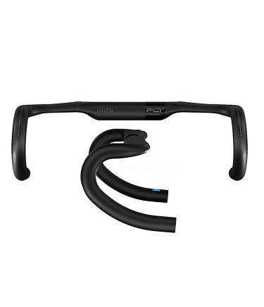 PRO PLT Compact Ergo racerstyre, svart, för landsvägscykel.