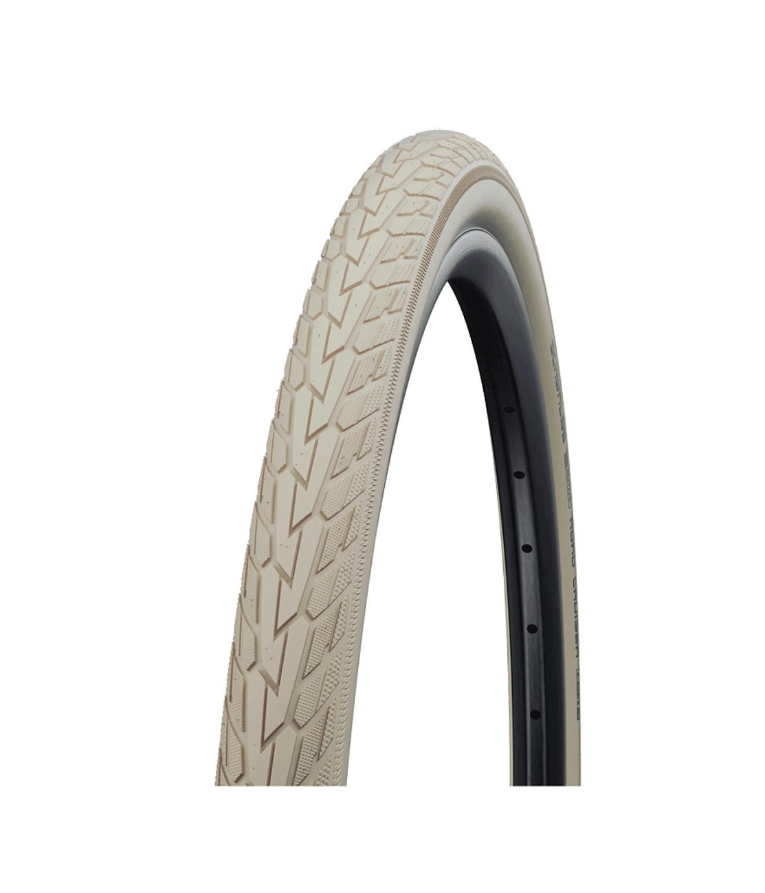 Schwalbe-Road-cruiser-Creme Schwalbe Road Cruiser creme däck med creme reflex, 40–622 mm.