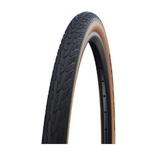 Schwalbe Road Cruiser cykeldäck i svart och gumwall-färg, storlek 28/32 – 630 mm.