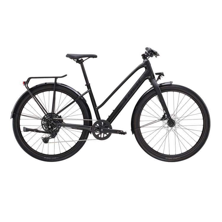 Trek Dual Sport 2 ST Svart Svart Trek Dual Sport 2 EQ Gen 5 hybridcykel, perfekt för både grusvägar och stadsmiljö.