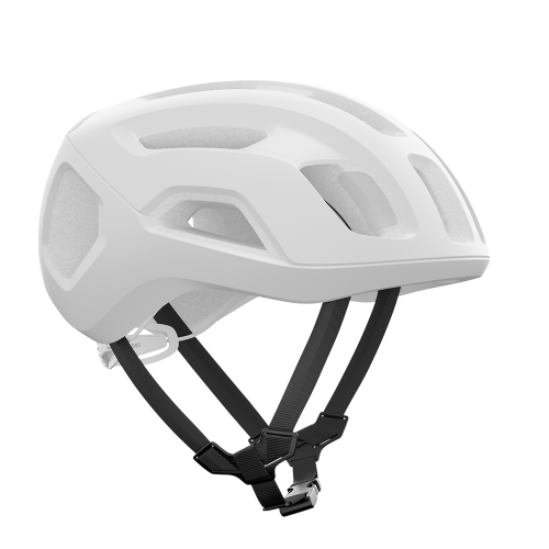 Vit POC Ventral Air Mips hjälm, en säker och aerodynamisk cykelhjälm.