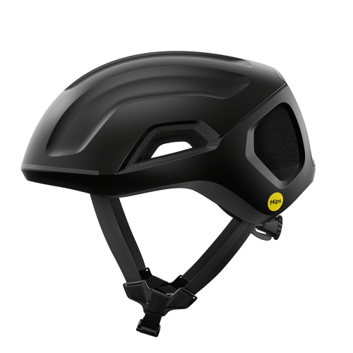 Svart POC Ventral Air Mips cykelhjälm, flera färger tillgängliga på sidan.