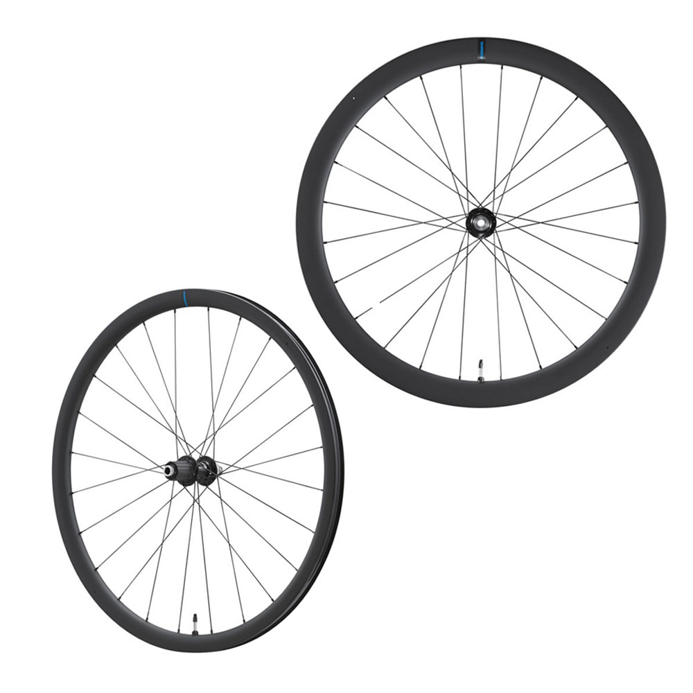 Wheelset - RS7100 Shimano 105 WH-RS710-C46 kolfiberhjul för skivbroms, fram och bak.
