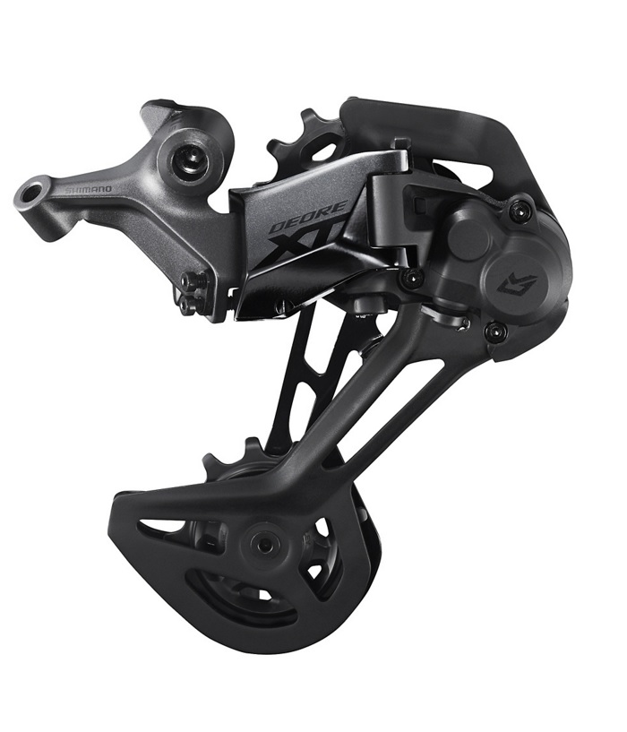 RD-M8130-SGS-Shimano Shimano XT RD-M8130 Shadow + bakväxel för 1x11s, som visas i en produktbild.